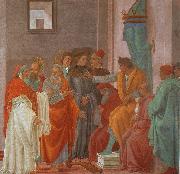 Filippino Lippi Disputation with Simon Magus oil on canvas